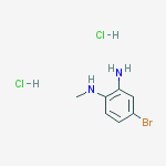 Structure of 4-Bromo-N1-methylbenzene-1,2-diamine hydrochloride