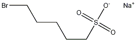 Structure of 1-Pentanesulfonic acid, 5-bromo-, sodium salt