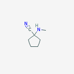 Structure of 1-(Methylamino)cyclopentane-1-carbonitrile