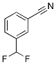 Structure of Benzonitrile, 3-(difluoromethyl)-