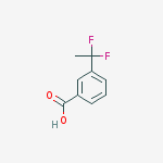 Benzoic acid, 3-(1,1-difluoroethyl)-结构式