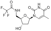 Structure of 5'-TRIFLUOROACETAMIDO-5'-DEOXYTHYMIDINE