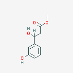 Methyl 3-Hydroxy-3-(3-hydroxyphenyl)propanoate结构式