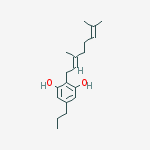 Structure of 2-[(E)-3,7-Dimethyl-2,6-octadienyl]-5-propyl-1,3-benzenediol