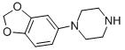 Structure of 1-(1,3-benzodioxol-5-yl)piperazine