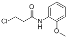 Structure of 3-CHLORO-N-(2-METHOXYPHENYL)PROPANAMIDE