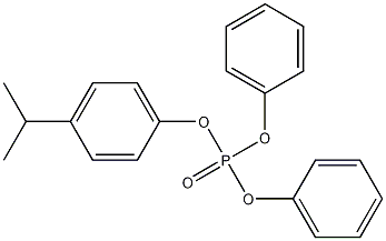 Structure of Phosphoric acid, 4-(1-methylethyl)phenyl diphenyl ester
