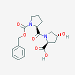 L-Proline, 4-hydroxy-1-[1-[(phenylmethoxy)carbonyl]-L-prolyl]-, trans-结构式