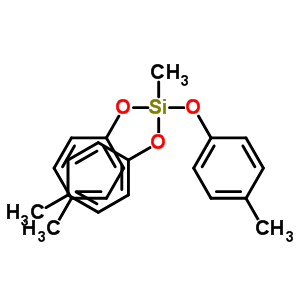 Structure of methyl[tris(4-methylphenoxy)]silane