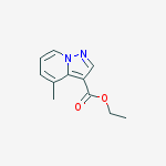 Structure of ethyl 4-methylpyrazolo[1,5-a]pyridine-3-carboxylate