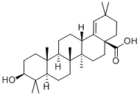 Olean-18-en-28-oic  acid,3-hydroxy-,(3b)-结构式