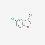 3-Benzofuranol, 5-chloro-2,3-dihydro-结构式