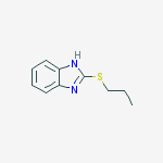 Structure of 1H-BENZO[D]IMIDAZOLE,2-(PROPYLTHIO)-