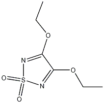 Structure of 1,2,5-Thiadiazole, 3,4-diethoxy-, 1,1-dioxide