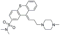 (9Z)-N,N-Dimethyl-9-[3-(4-methyl-1-piperazinyl)propylidene]-9H-thioxanthene-2-sulfonamide结构式