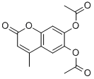 Structure of 6,7-DIACETOXY-4-METHYLCOUMARIN
