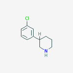 Structure of 3-(3-Chlorophenyl)Piperidine