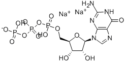 Structure of Guanosine-5-triphosphoric aicd disodium salt
