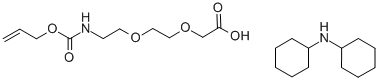 8-(Allyloxycarbonyl-amino)-3,6-dioxaoctanoic acid dicyclohexylamine, Aloc-Ado*DCHA, Aloc-AEEA*DCHA结构式