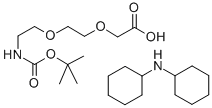 Structure of BOC-8-AMINO-3,6-DIOXAOCTANOIC ACID DCHA