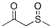 Structure of 2-Propanone, 1-(methylsulfinyl)-, (-)- (9CI)