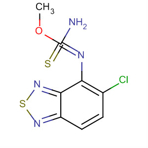 Carbamimidothioic acid, (5-chloro-2,1,3-benzothiadiazol-4-yl)-, methylester结构式