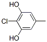 1,3-Benzenediol,  2-chloro-5-methyl-结构式