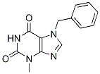 Structure of 1H-Purine-2,6-dione, 3,7-dihydro-3-methyl-7-(phenylmethyl)-