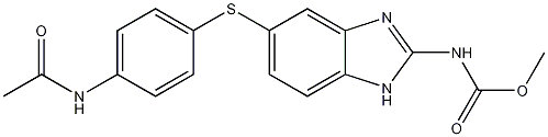 [5-[[4-(Acetylamino)phenyl]thio]-1H-benzimidazol-2-yl]-carbamic acidmethylester结构式