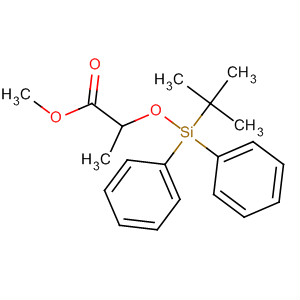 Structure of Propanoic acid, 2-[[(1,1-dimethylethyl)diphenylsilyl]oxy]-, methyl ester,(2R)-