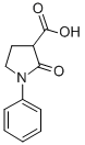 Structure of 1-PHENYL-2-OXO-3-PYRROLIDINECARBOXYLIC