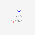 Structure of Phenol, 5-(dimethylamino)-2-methyl-