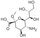 Structure of METHYL BETA-NEURAMINIC ACID