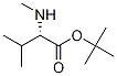 Structure of L-Valine, N-methyl-, 1,1-dimethylethyl ester