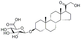 21-Hydroxy-20-oxo-5β-pregnan-3α-yl β-D-Glucopyranosiduronic Acid结构式