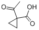 CYCLOPROPANECARBOXYLIC ACID, 1-ACETYL-结构式