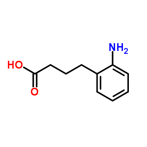Structure of 4-(2-AMINOPHENYL)BUTYRIC ACID, HYDROCHLORIDE