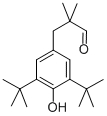 Structure of 3,5-BIS(1,1-DIMETHYLETHYL)-4-HYDROXY-ALPHA,ALPHA-DIMETHYLBENZENEPROPANAL