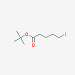 Chemical structure of Pentanoic acid, 5-iodo-, 1,1-dimethylethyl ester