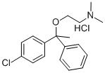 (1-(p-chlorophenyl)-1-phenyl)ethyl(beta-dimethylaminoethyl)etherhydrochlor结构式