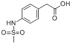 Structure of 4-(METHANESULFONYLAMINO)PHENYLACETIC ACID