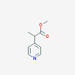 Structure of 4-Pyridineacetic acid, a-methyl-, methyl ester
