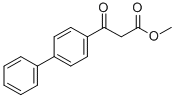 Structure of 3-BIPHENYL-4-YL-3-OXO-PROPIONIC ACID METHYL ESTER