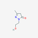 3H-Pyrazol-3-one, 2,4-dihydro-2-(2-hydroxyethyl)-5-methyl-结构式