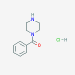 Structure of 1-BENZOYLPIPERAZINE HYROCHLORIDE  97