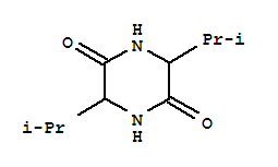 Structure of cyclo(valylvalyl)