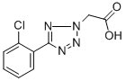 Structure of [5-(2-chlorophenyl)-2H-tetrazol-2-yl]acetic acid