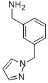 Structure of 1-[3-(AMINOMETHYL)BENZYL]-1H-PYRAZOLE 97+%3-(1H-PYRAZOL-1-YLMETHYL)BENZYLAMINE