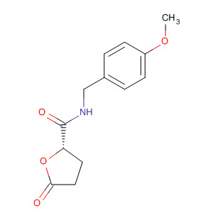 Structure of 2-Furancarboxamide, tetrahydro-N-[(4-methoxyphenyl)methyl]-5-oxo-,(2S)-
