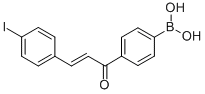 Structure of TRANS-4-IODO,4-BORANYL-CHALCONE